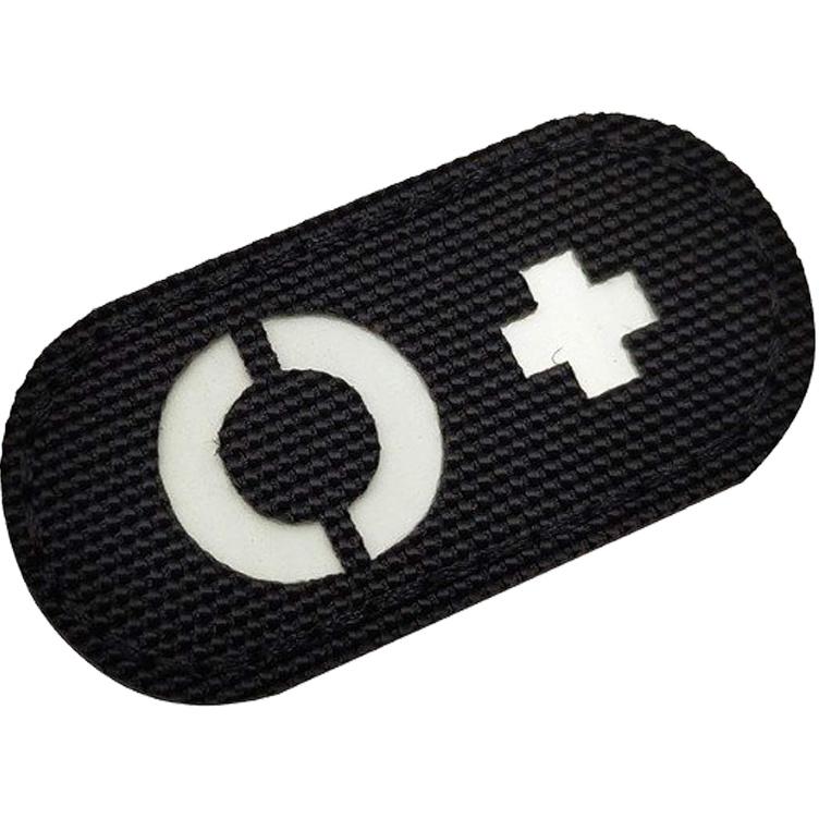 

Набор из 2 светящихся в темноте светоотражающих патчей с группой крови O положительная POS, эмблема, моральный дух, военные значки с застежкой-липучкой на обратной стороне color_a