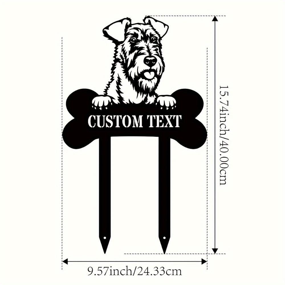 

Personalized Engraved Iron Dog Memorial Garden Yard Art Outdoor Metal Sculpture TYDZ004238