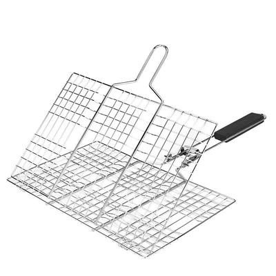 ZISIZ Faltbarer Edelstahl BBQ Grillzange