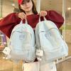 New Small Fresh Girl Backpack Outdoor Leisure Large Capacity Junior High School Student Schoolbag High Value