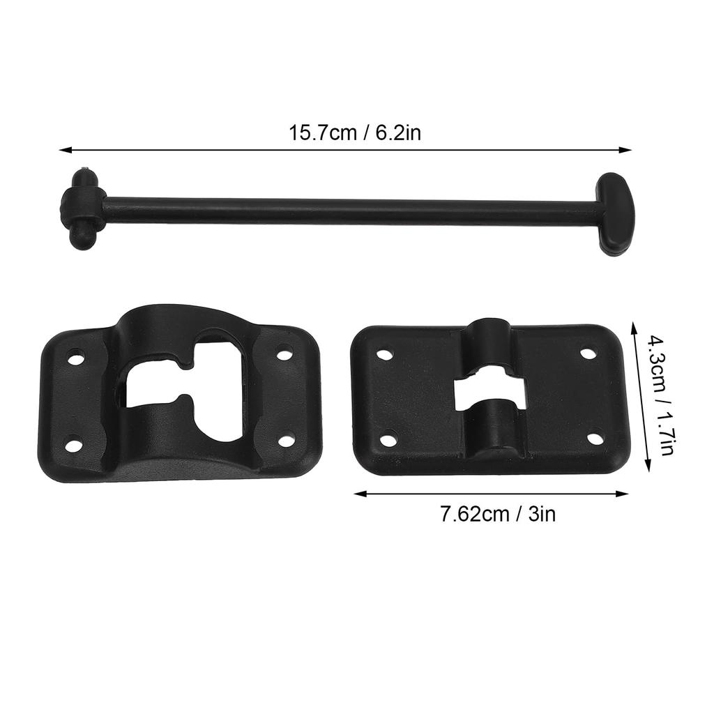 4 Sets 6 Zoll T-Stil ABS Tür Fangen Schloss Halterung RV Camper Trailer Eingang Tür Halter