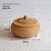Vietnamese Pu'er Tea Tuocha Storage Box – Autumn Vine Woven Jar for Loose Leaf Tea and Snacks