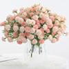 Artificial Flower Silk Embroidered Ball Home Christmas Party Living Room Vase Table Decor Scrapbook Wedding Diy Bride Bouquet