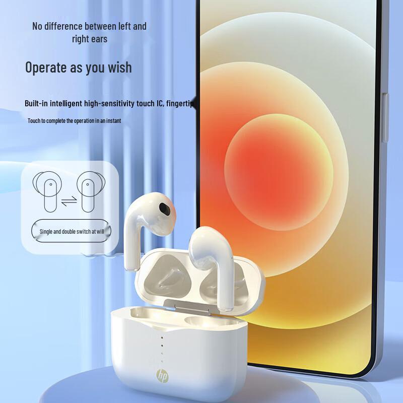 HP H23A Wireless Bluetooth 5.3 TWS Semi-In-Ear Earbuds