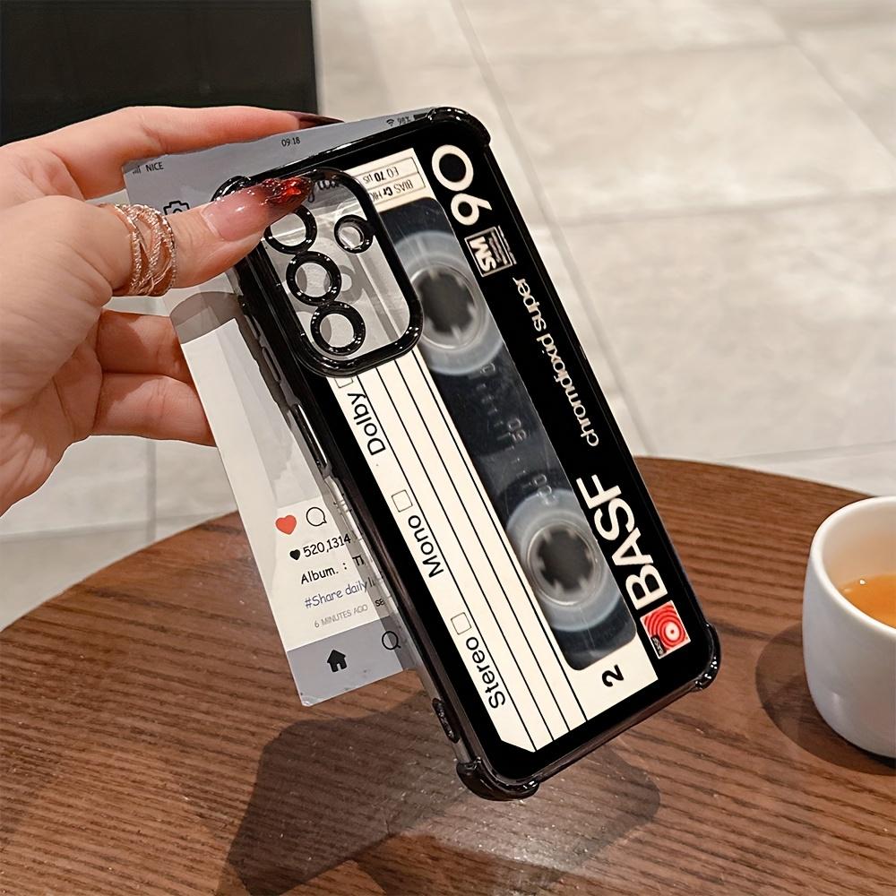Retro style cassette pattern phone case suitable for Samsung for galaxy S26 S25 S24 S22 S21 S20 FE Ultra Plus 5G anti drop Galaxy S21FE