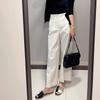 Wide-leg Pants Women Summer Thin Casual Pants Loose Pear-shaped Body Nine-point Straight Suit Pants