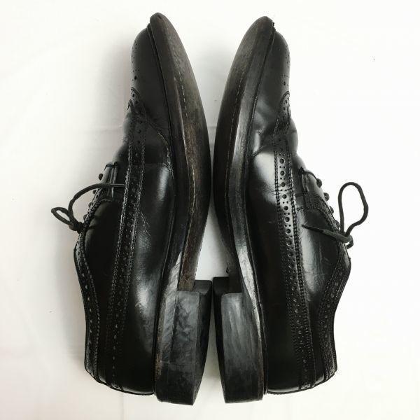 80s90s Vintage REGAL Heavy Sole Premium Model Wingtip Business Shoes Black Size 25.5 Men’s(USED)