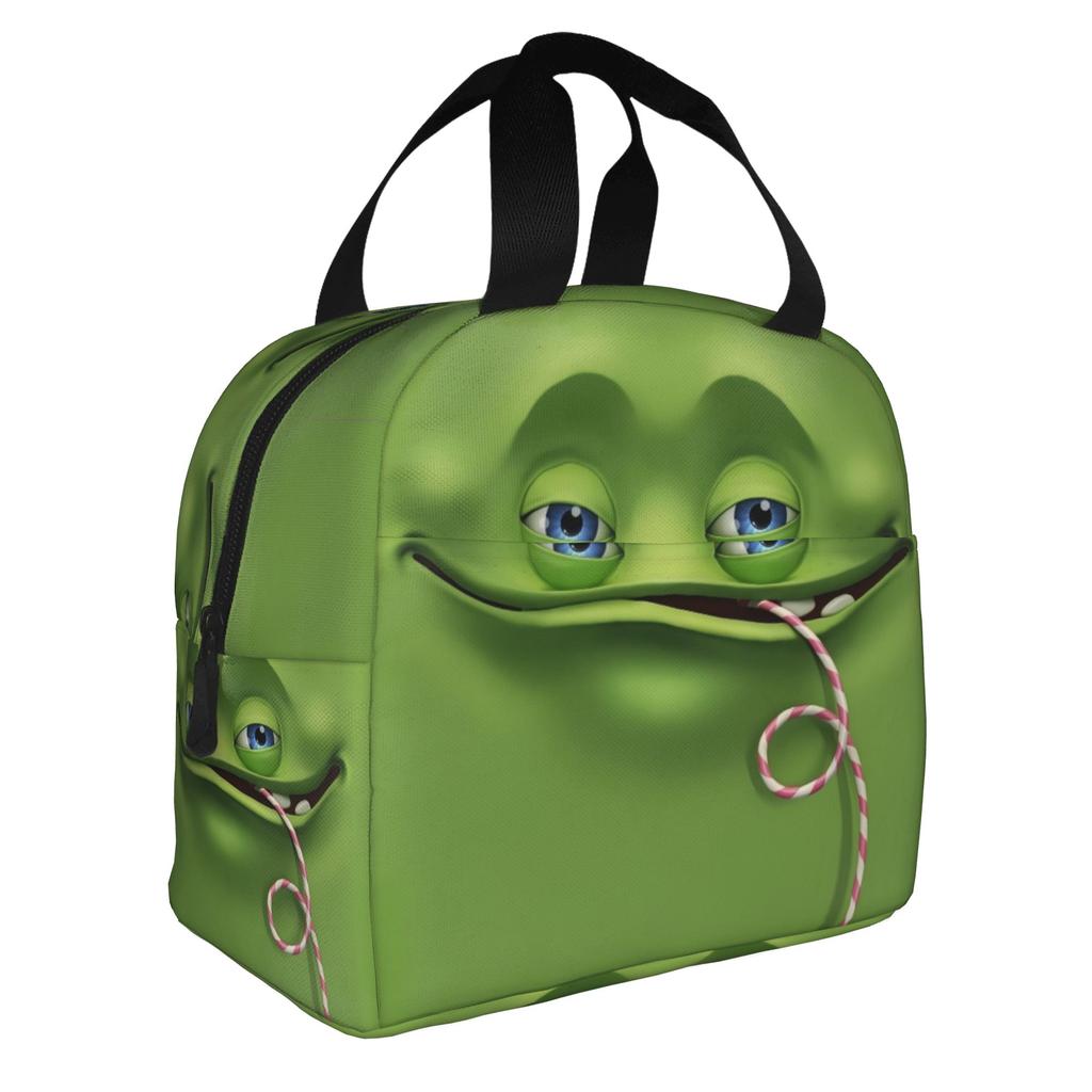 Funny Expression  Portable Lunch Box for Women Waterproof  Thermal Cooler Food Insulated Lunch Bag School