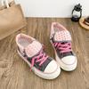 Fresh Women Canvas Shoes High Flat Canvas Sneakers Lace Up Student Black Sport Shoes Pink Girls Shoe Summer