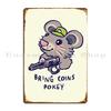 I Draw Gun Hat Mouse Says Bring Coins Pokey Stardew Valley Ransroom Metal Sign Designing Classic Cinema Garage Tin Sign Poster