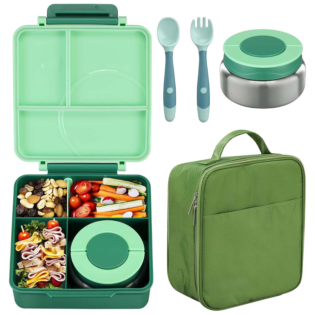 Bento kastīte, termiskais pārtikas konteiners, bērnu