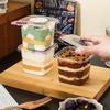 50Pcs Clear Disposable Plastic Dessert Cups with Lid Mousse Cake Holder Acrylic Food Packaging Box In 150/250/380ml Sizes
