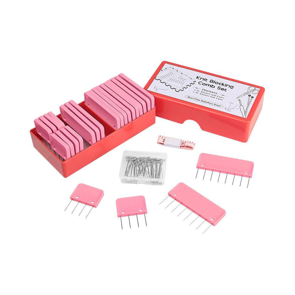 Knitting Shaping Pins for Shawls and Sweaters – 100 Pcs DIY Stitch Removal and Fixing Set
