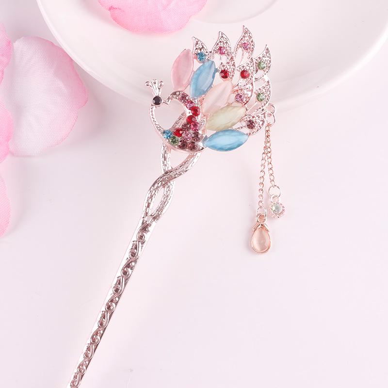 Women's 2026 Spring/Summer Chinese Tassel Alloy Hairpin - Qipao Hair Accessories