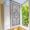 Xc2018-Kq Autocollant de fenêtre Rétro Classique Européen Impression Double Face Électrostatique Visuel Autocollant de Fenêtre en Verre PVC