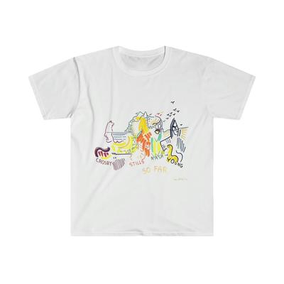 T-shirt di Cotone Morbido. David Crosby