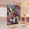 Amine Yu Gi Oh Retro Duschvorhang Sommer Strand Badezimmer Dekorativer Duschvorhang, Wasserdicht