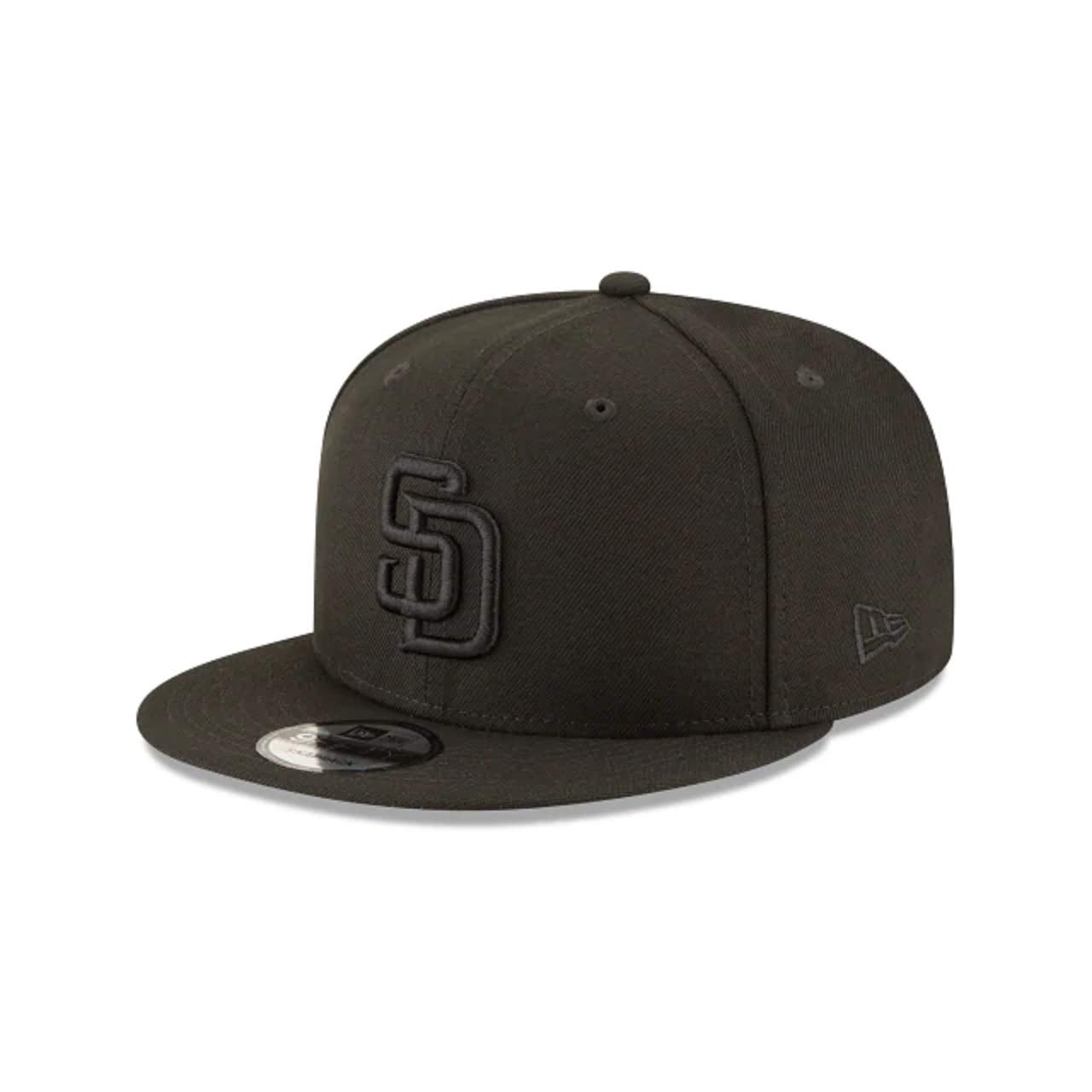 

New Era 9Fifty 950 Black Basic Snapback Adjustable Cap (San Diego Padres (Black)) Free Size
