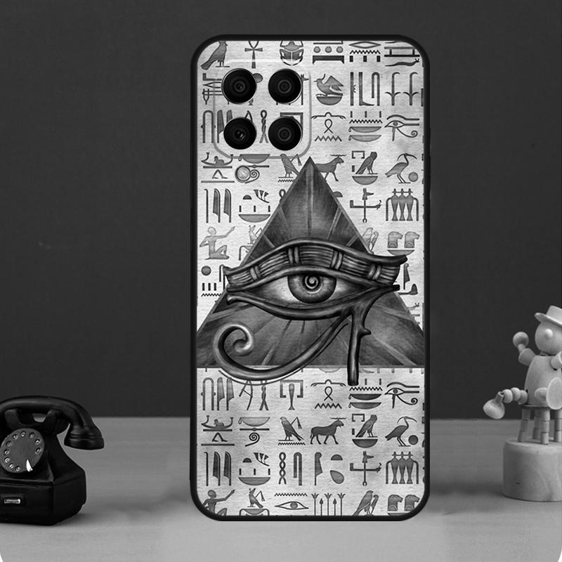 Auge des Horus Ägypten Hülle Für Samsung Galaxy M12 M32 M52 M55 M13 M33 M53 M14 M34 M54 M20 M30s M31s M51 M31 M21