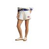 Polo Ralph Lauren Verão24 Estampa com Logo de Letras Cintura Média Cordão Shorts Casuais Shorts Femininos Branco 211935604-001