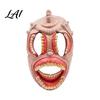Scary Props for Halloween Horror Mask with Hollow Realistic Fangs Lightweight Breathable Detailed Flesh Texture Mask PU Foam Grimace Party