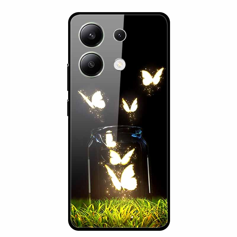 For Xiaomi Redmi Note 13 5G Phone Case Soft Bumper Tempered Glass Hard Back Cover Case For Redmi Note 13 Pro Case Note13 Pro Bag