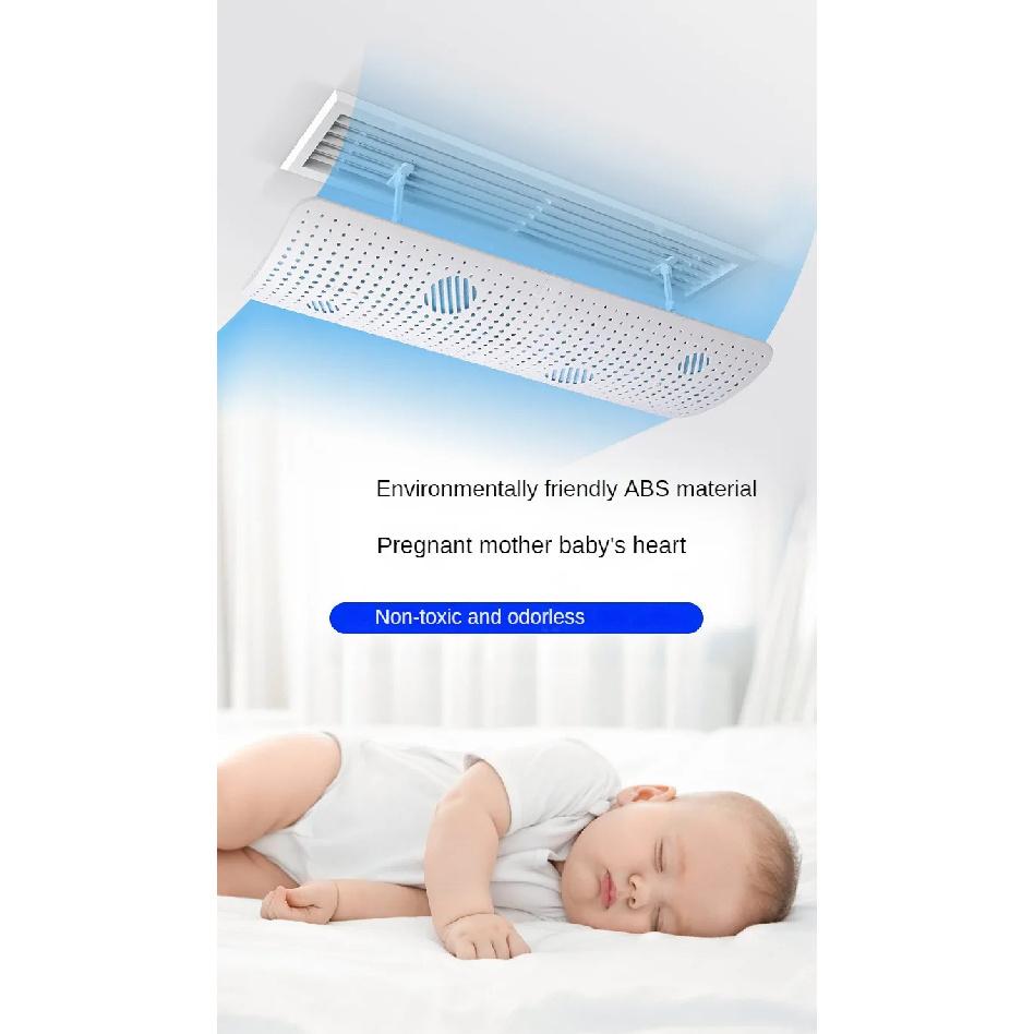 Central Air Conditioning Windshield Duct Type Air Conditioner Outlet Baffle Office Ceiling Anti-Direct Blowing Wind Deflector