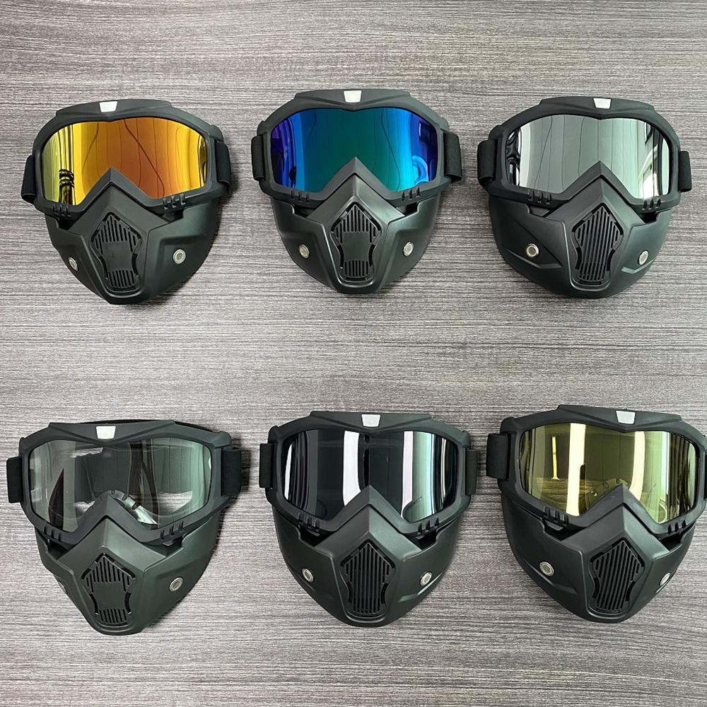 Protective Glasses Motorcycle Helmet Outdoor Sports Windproof Dustproof Eye Glasses Ski Snowboard Goggles Motocross Riot Contr