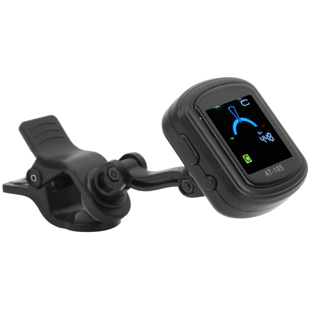 AROMA Guitar Clipon Tuner 12 Equal Temperament Rechargeable 110mah Builtin Battery AT105