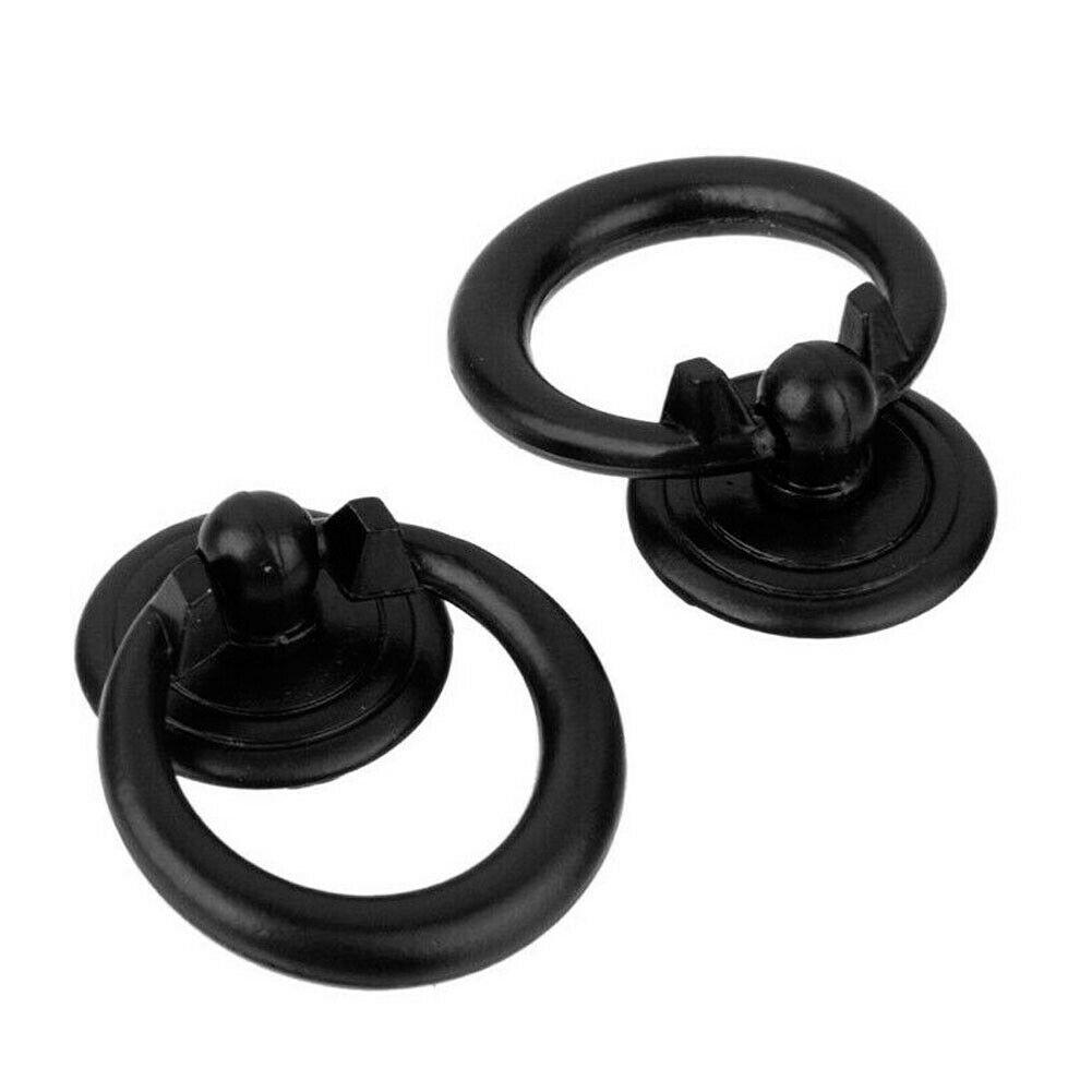 10 Pcs Ring Pull Handle Kitchen Cupboard Cabinet Zinc Alloy Door Handle Drawer Drop Knobs 32*44mm Drawer Knob Pull Ring