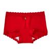 Women's Summer New Year Good Luck Red 10A Bacteriostatic Extended Middle Waist Triangle Briefs