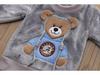 Korean Style Fleece-Lined Autumn Pajamas Set for Kids - 2025