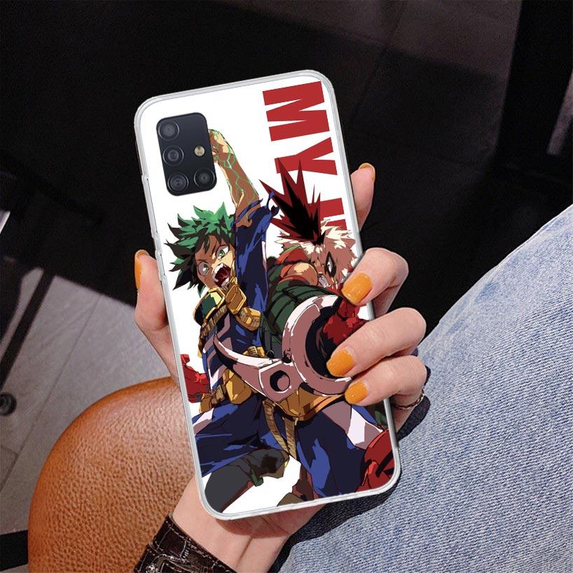 

My Hero Art Phone Case For Samsung Galaxy A52 A32 A22 A12 A51 A31 A50S A30S A20S A10S Note 20 Ultra 10 Plus S10 A72 A71 Galaxy A Samsung A50