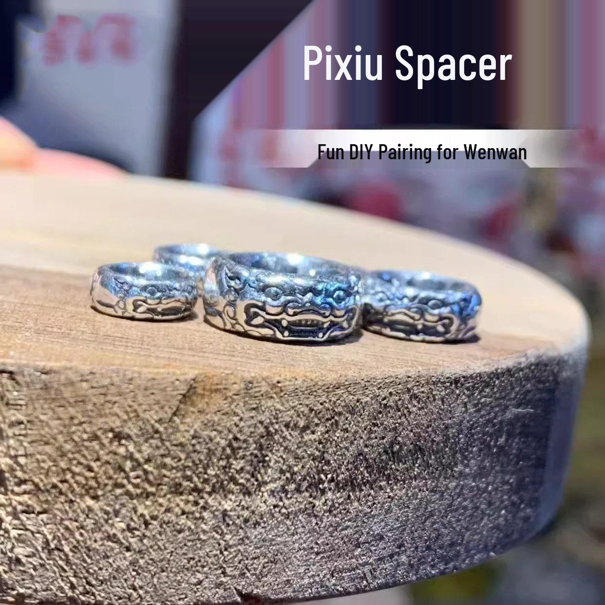 Pixiu Auspicious Beast Bracelet: Beaded Rings for DIY Accessories, Compatible with Star Moon Bodhi. Medium