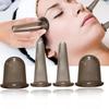 Silikon Vakuum Schröpfen Massage Gläser Anti Cellulite Massage Gesichts Saugnäpfe Gesicht Hals Lift Haut Schaben Guasha Anti Falten