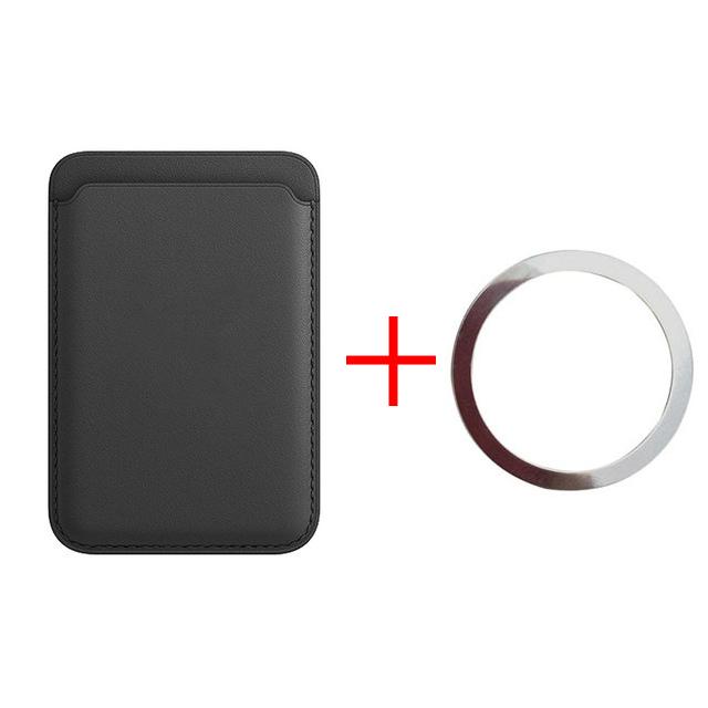 For Magsafe For iPhone 16 15 14 13 12 11 8 Magnetic Wallet Leather Compatible For Samsung Huawei Card Holder with MagSafe Magnet