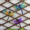1 Pcs Outdoor Courtyard Garden Fence Iron Art Pendant Home Decoration Crafts Metal Dragonfly Wall Decoration