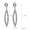 Drop Earrings Dangle Chic Sparkly Women Lady Stylish Elegant Jewelry Stud Long