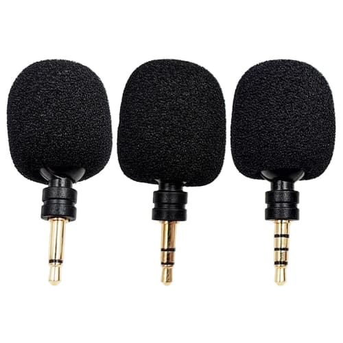 Mini Bendable 3.5mm Jack Microphone Portable Small Microphone for Sound Card Recorder Mobile Phone Smartphone Mini Mic
