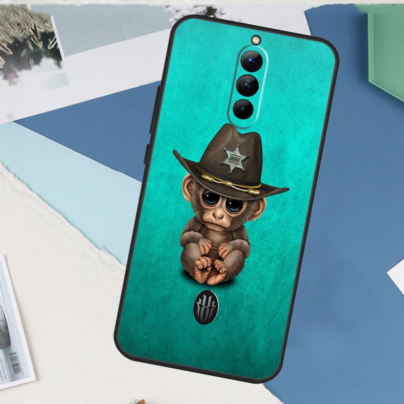 Affe Gorilla Menschenaffe Baby Hülle Für ZTE Nubia Red Magic 10S 11 10 9 8 8S 9S Pro Plus 6 7 6S 7S Pro 5G 6R 10 Air Cover