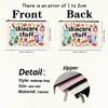 Cosmetic Bag - Durable Zipper Closure, Fun Illustrated Makeup Organizer, Lightweight Foldable Travel Toiletry Bag,Secure Storage