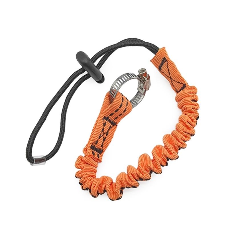 Thicken Tool Lanyard Rope with Fixed Hose Clamps Working Anti-Falling Safety Rope Tool Tethers Lanyard Easy to Use