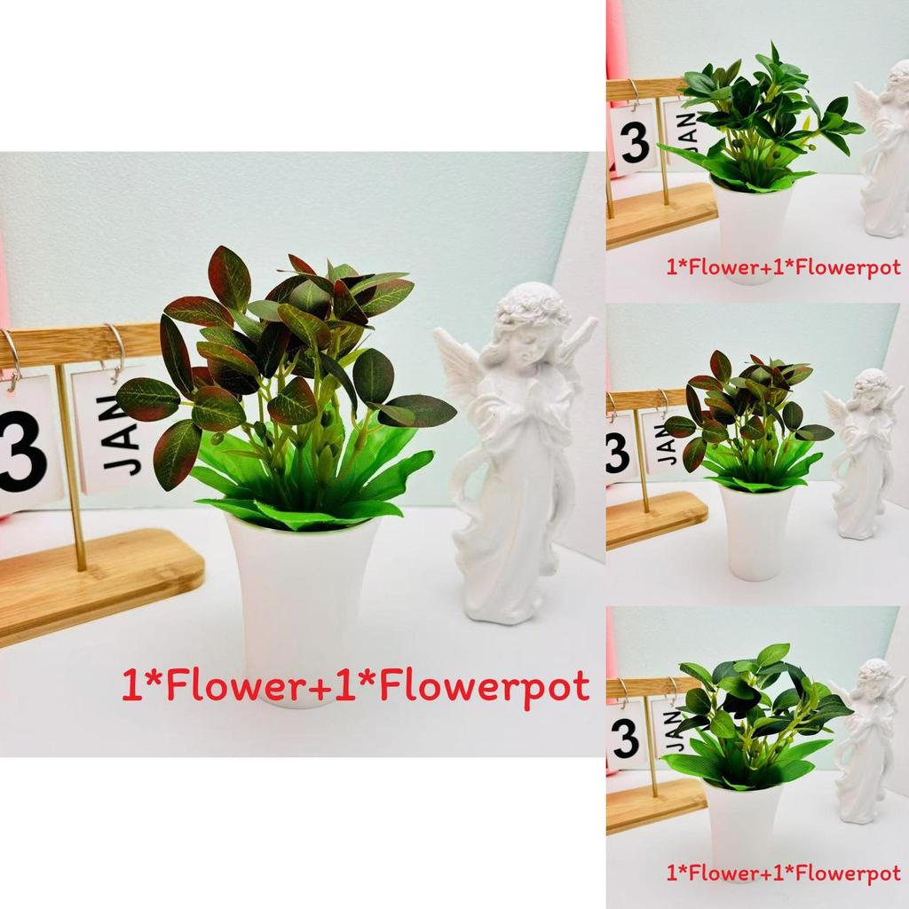 Faux Green Plant With Silk And Plastic For Hotel And Commercial Space Decoration