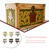 Padlock Vintage Hasp Decorative Hook Lock Protective Concealed Jewelry Wooden Box Furniture Hardware Accessories Gifts