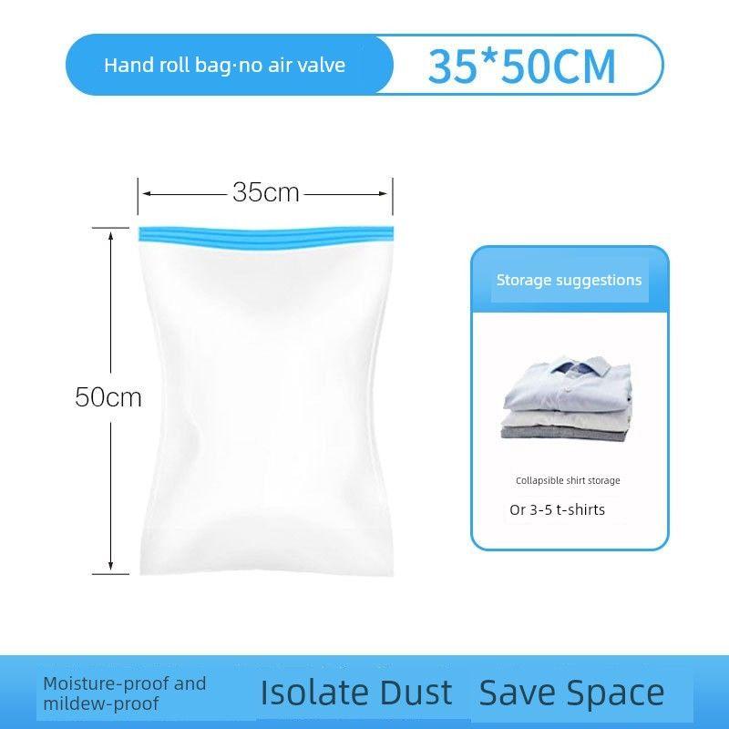 Hand-Rolled Vacuum Storage Bags for Business Trips, Travel Luggage, and Clothing Organization and Sealing