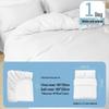 Sterilized Disposable Double Bedding Set: Includes Bed Sheets, Pillowcases, Duvet Covers, Fitted Sheets - Ideal for Travel and Hotels