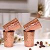 Handcrafted Ayurvedic Drinkware for Water, Juice & Beverages | Pure Copper Glass Set for Home & Gifting Volume - 300 ML (Set of 4)
