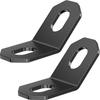 Kaedear Motorcycle Universal Stainless 2mm Universal Set of Custom Brackets X 2 X 25 X 27 X Brackets, Steel, Thick, Fit, 2, (KDR-YX-L45-2M10) (M10