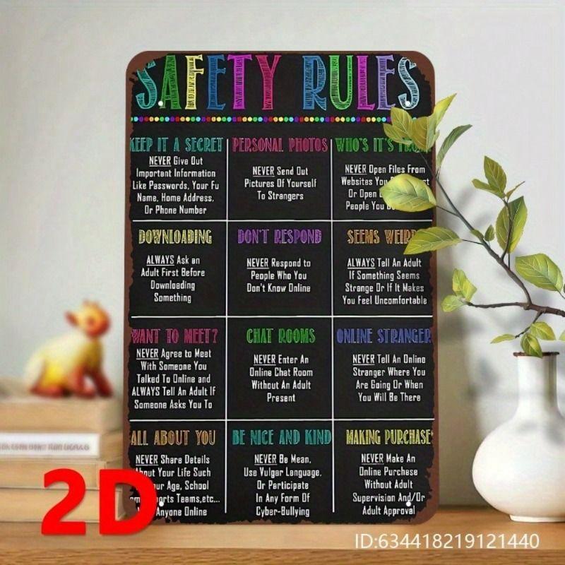 Wall Hanging Metal Sign Decorative Art 20x30cm