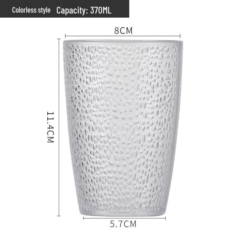 Набор прозрачных пластиковых стаканов для напитков с бусинами 370ml (Set of 3)